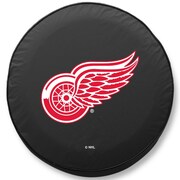 HOLLAND BAR STOOL CO 28 x 8 Detroit Red Wings Tire Cover TCIDetRedBK